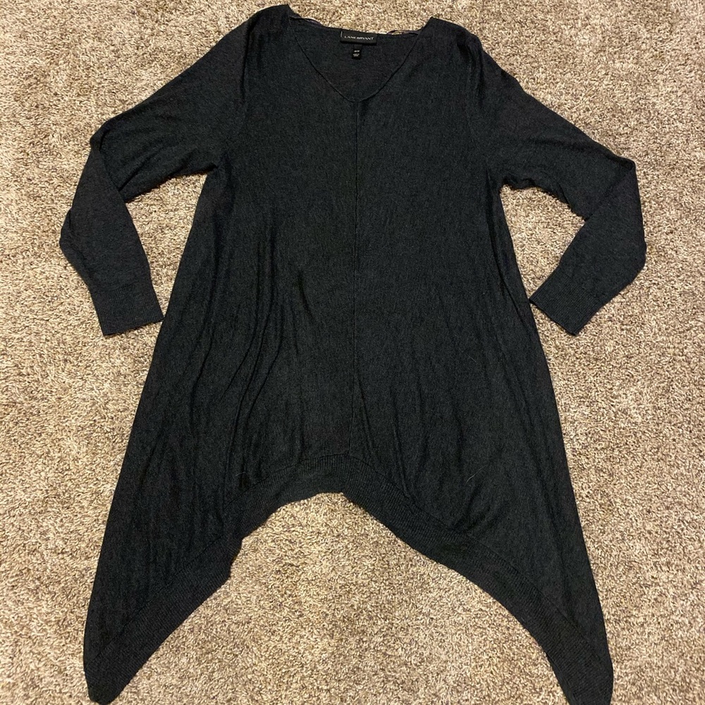 Lane Bryant jagged hem long sleeve Sz 18/20